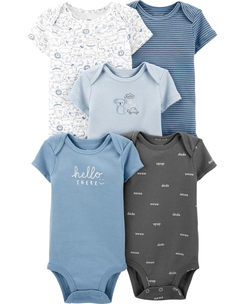 Set 5 bodysuit tay ngắn 17637810 Carter's