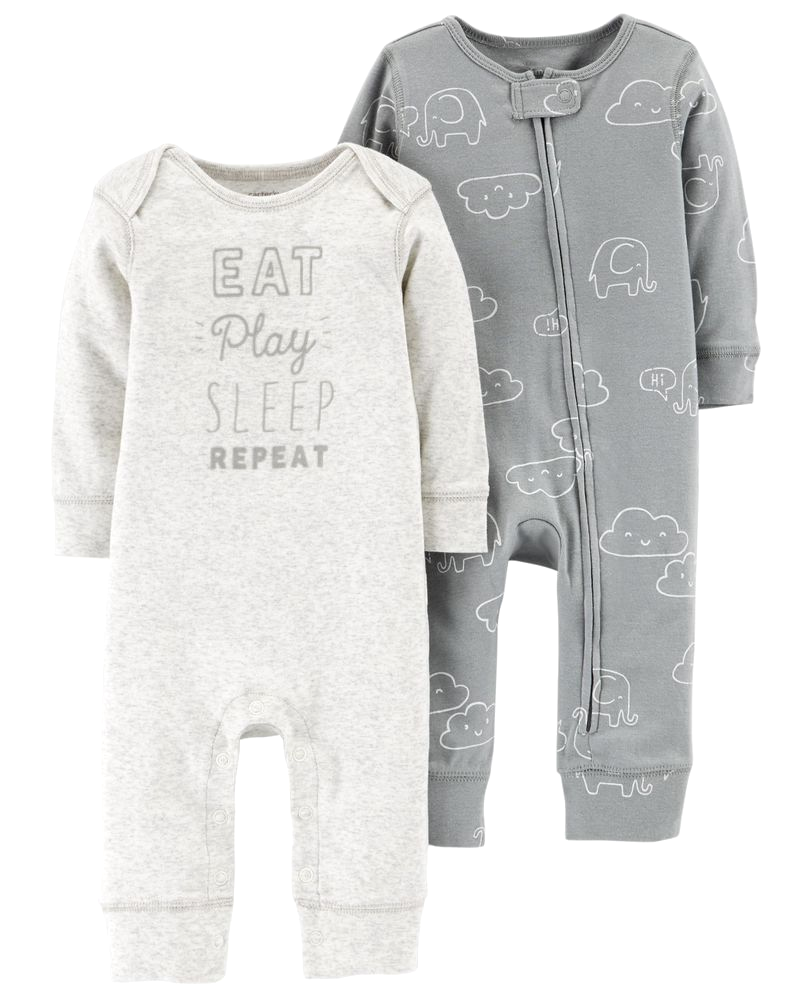 Set 2 bộ liền quần 126H508 Carter's