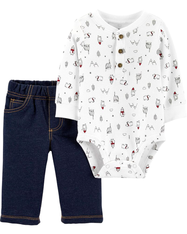 Set 2 món bodysuit kèm quần