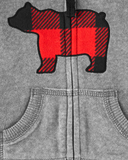 Set 3 món áo khoác kèm quần xám đỏ đen thumbnail_2