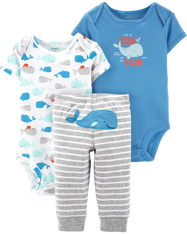 Set 3 bodysuit kèm quần