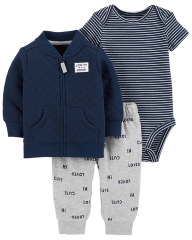 Set 3 món áo khoác kèm quần