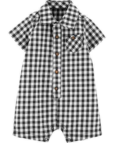 Romper áo liền quần sơ mi