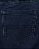 Quần short jean xanh đậm wash nhẹ thumbnail_4