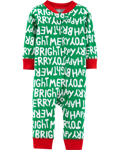 Sleepsuit cotton khoá kéo không chân