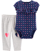 Set 2 món bodysuit kèm quần 15956410 Carter's