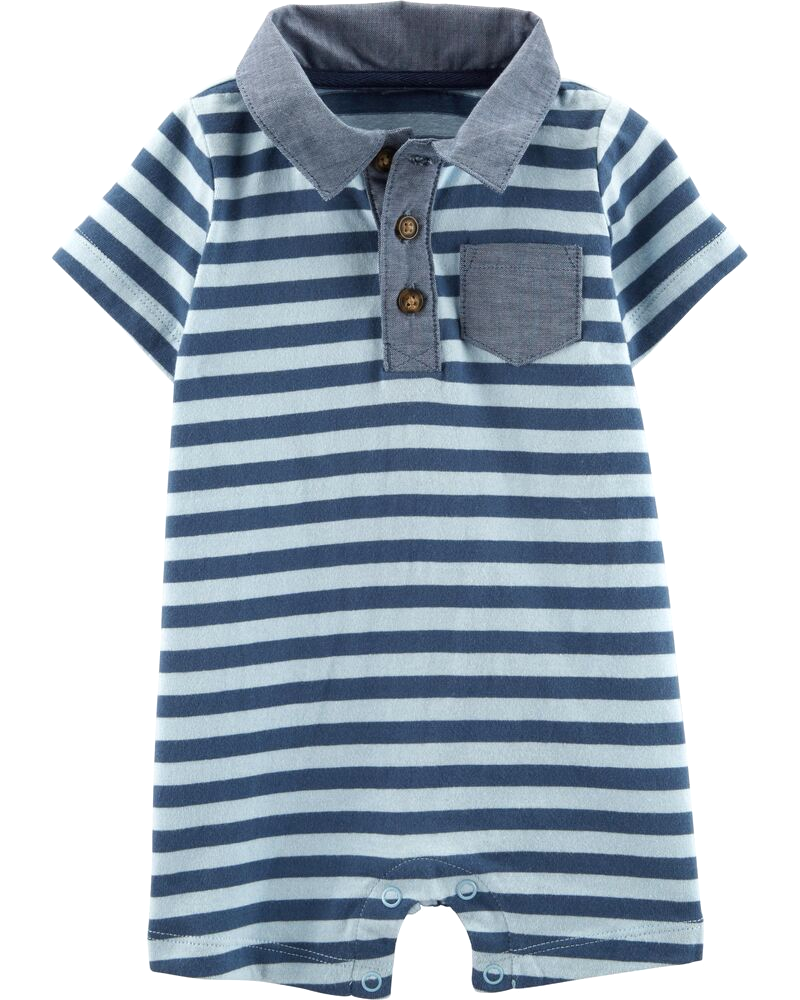 Romper áo liền quần cổ polo 17418110 Carter's