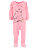 Sleepsuit cotton phôm ôm hồng hình cú thumbnail_1