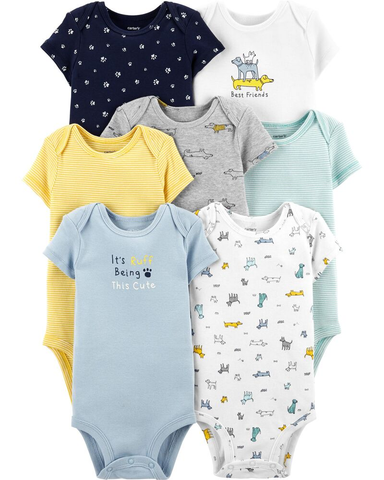 Set 7 bodysuit tay ngắn