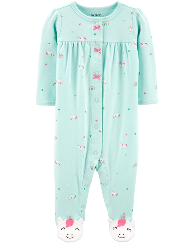Sleepsuit cotton cài nút