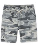 Quần short kaki lưng thun camo xám thumbnail_1