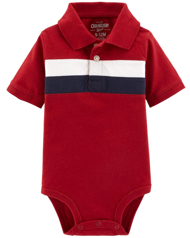 Bodysuit kiểu polo tay ngắn