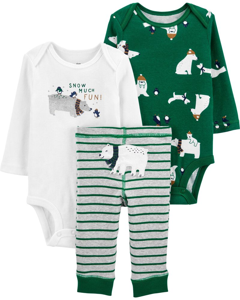 Set 3 bodysuit kèm quần 1J350810 Carter's