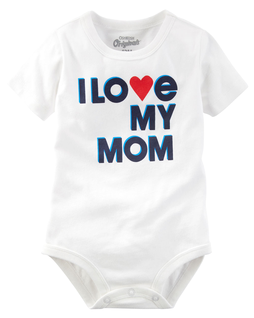 Bodysuit I Love My Mom Oshkosh