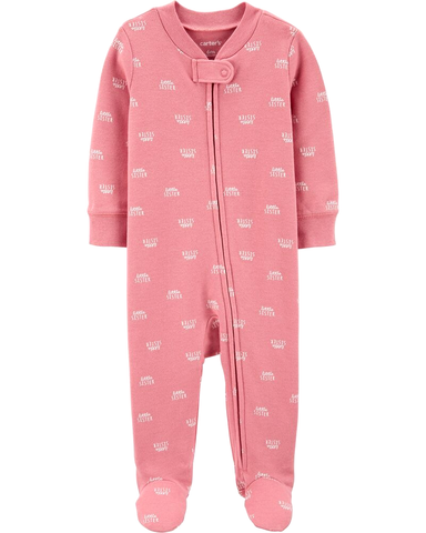 Sleepsuit cotton khoá kéo