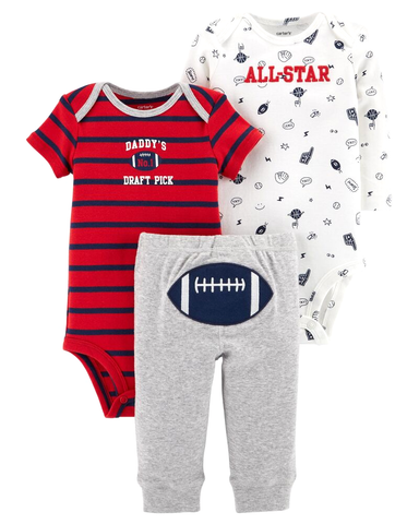 Set 3 bodysuit kèm quần