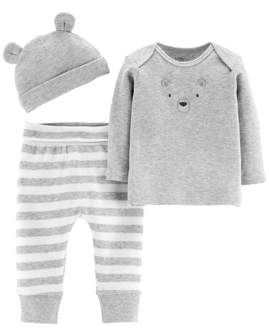 Set 3 món áo kèm quần cotton organic