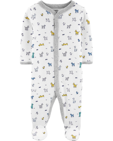Sleepsuit cotton thermal cài nút