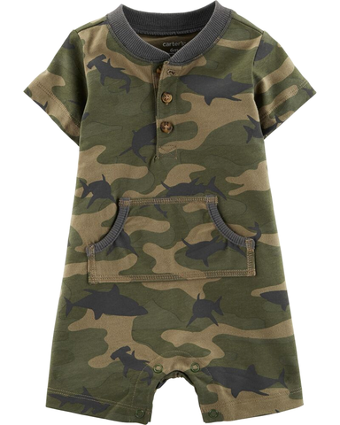 Romper áo liền quần cổ polo