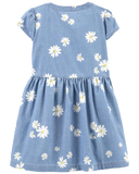 Đầm bé gái cotton Daisy Chambray thumbnail_2