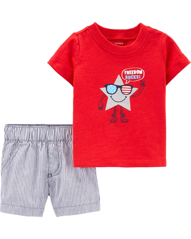 Set 2 món áo kèm quần short