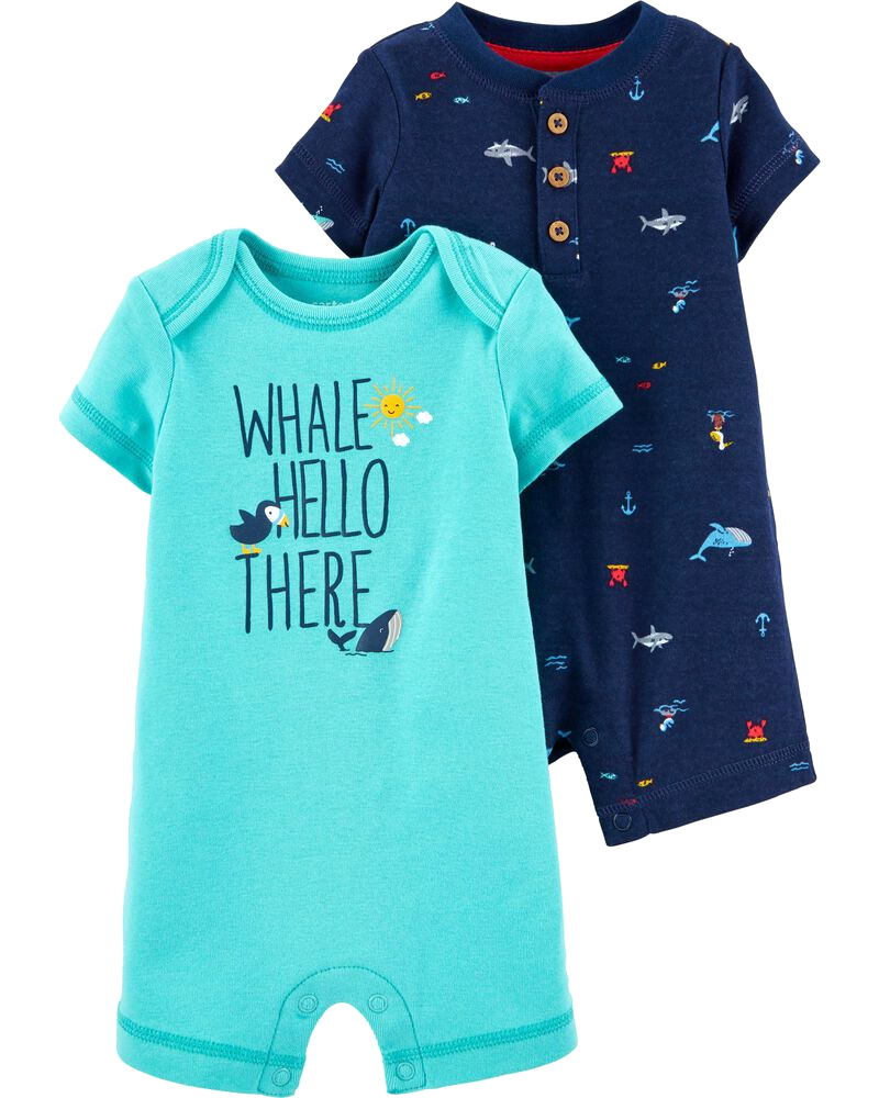 Set 2 romper áo liền quần cotton 1H374210 Carter's