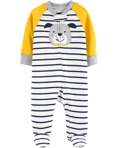 Sleepsuit cotton khoá kéo
