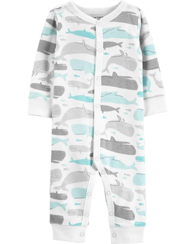 Sleepsuit cotton cài nút
