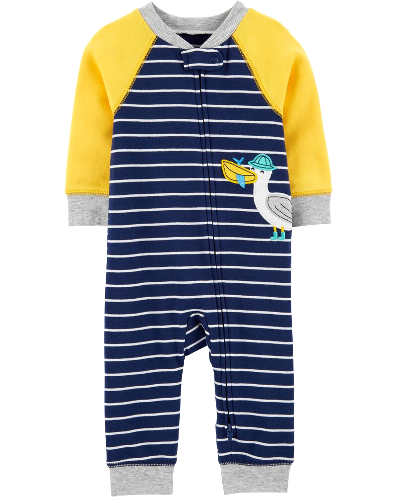 Sleepsuit cotton khoá kéo 2 đầu 1H299910 Carter's