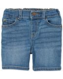 Quần short jean xanh nhạt wash nhẹ thumbnail_1