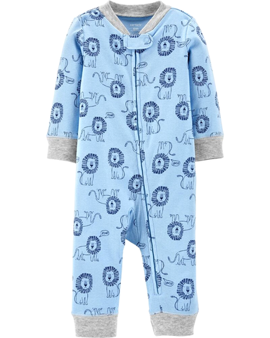 Sleepsuit cotton khoá kéo