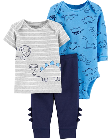 Set 3 bodysuit kèm quần