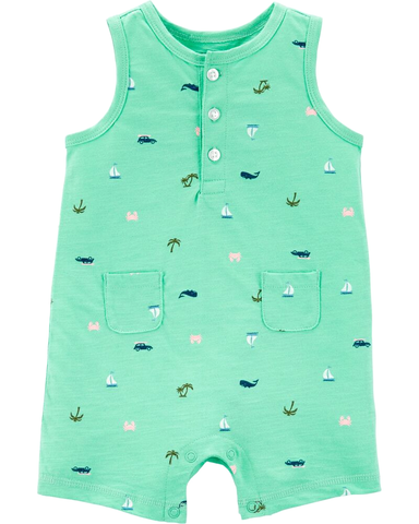 Romper áo liền quần cotton
