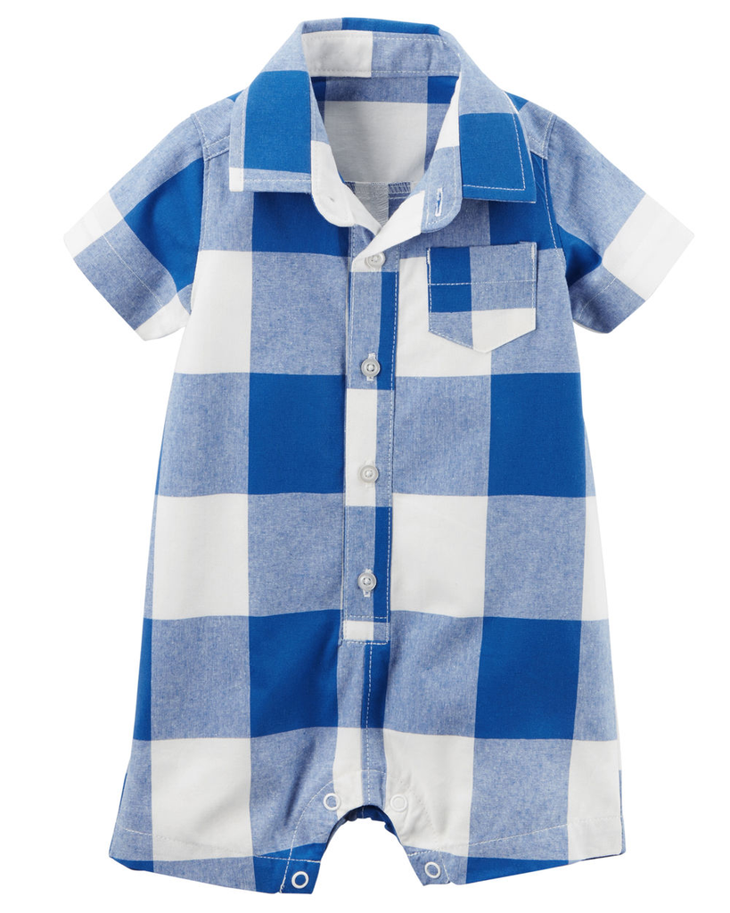 Romper áo liền quần sơ mi 118h022 Carter's