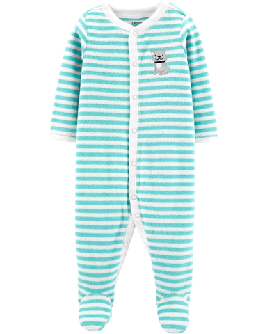 Sleepsuit terry cài nút