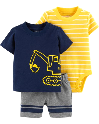 Set 3 món bodysuit kèm quần short