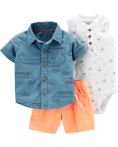 Set 3 món bodysuit kèm quần short