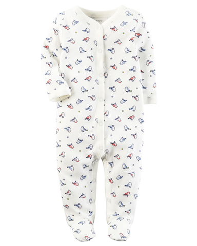 Sleepsuit cotton thermal cài nút