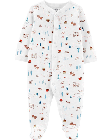 Sleepsuit cotton thermal cài nút