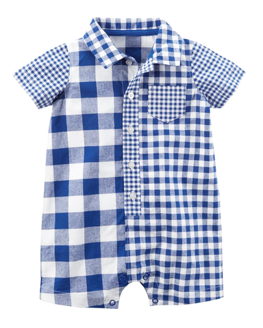 Romper áo liền quần sơ mi