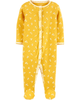 Sleepsuit cotton vàng hoa chấm bi cài nút 1I507210 Carter's
