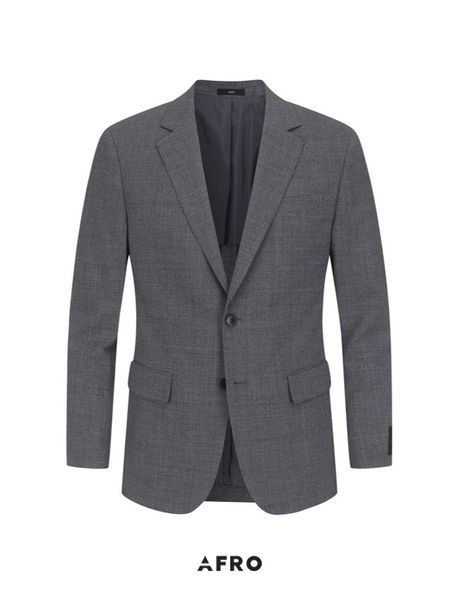 Suit 1 Lớp Ghi Xám Kẻ Chìm ANDZ 9030