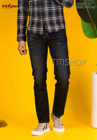 Quần jeans Nam Titishop QJ277 Wax Co giãn