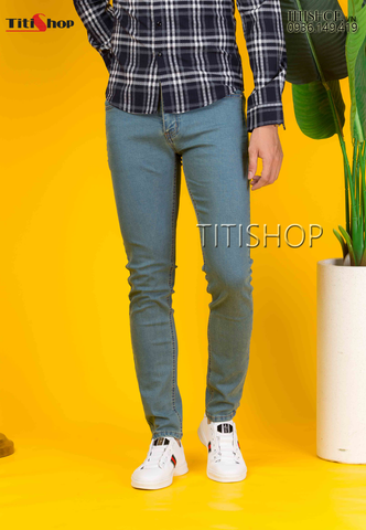 Quần jeans Nam Titishop QJ283 Wax Co giãn