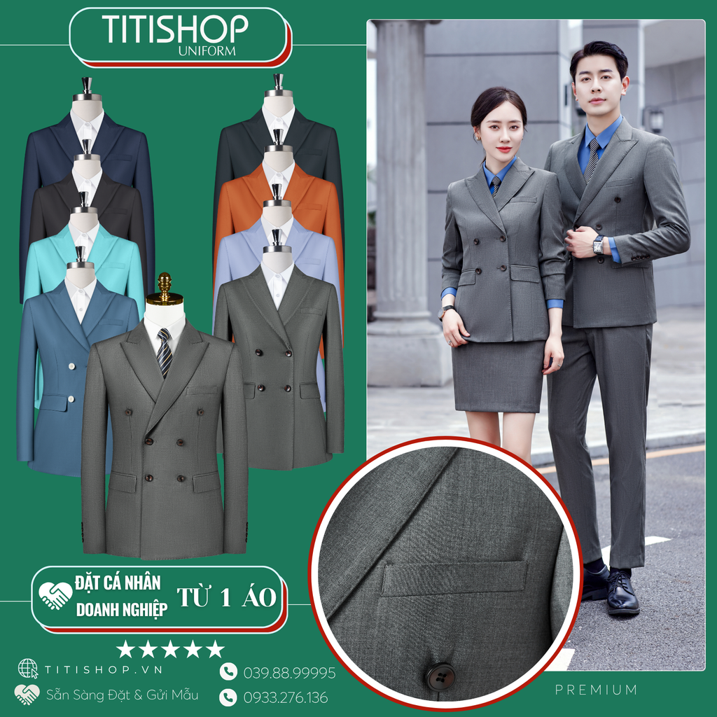 Đồng Phục Veston TITISHOP May Sẵn