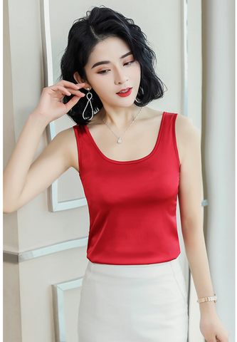 Áo Lót dây mặc vest Titishop AOL65  Đỏ