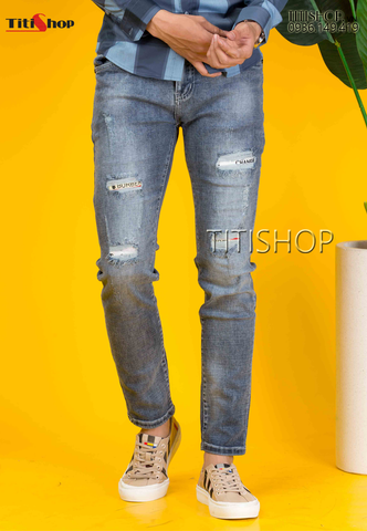 Quần Jeans Nam Titishop QJ303 WAX Cao cấp