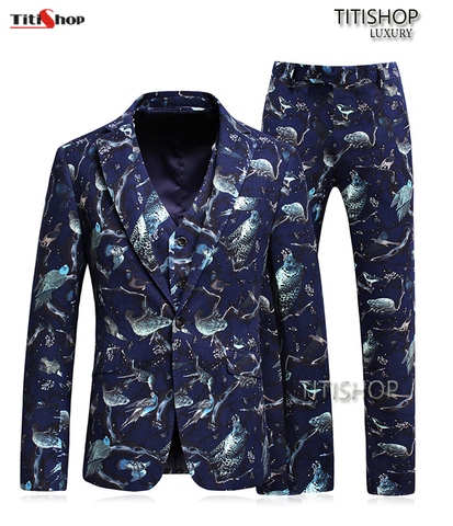 Áo Vest Nam Hoa Văn Titishop AHH6112 Áo Vest Nam Hoa Văn Titishop AHH6112
