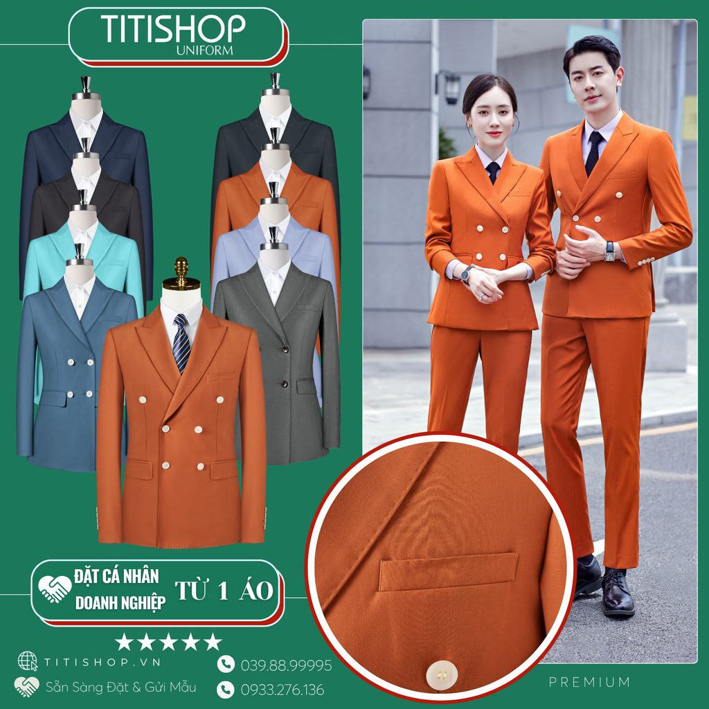 Đồng Phục Veston TITISHOP May Sẵn