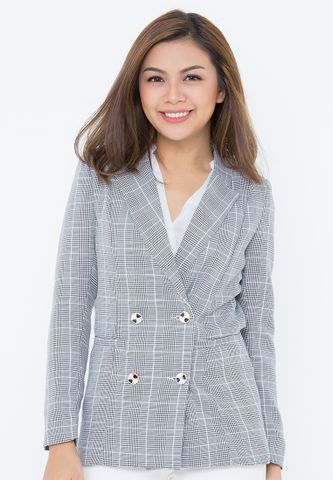 Aó khoác vest nữ VNN14 XÁM NEW Aó khoác vest nữ VNN14 XÁM NEW